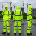 High Visibility Rain Suit. Neon Green with Reflective. 2pcs. Jacket & Pants.