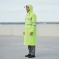 High Visibility Raincoat Neon Green With Reflective