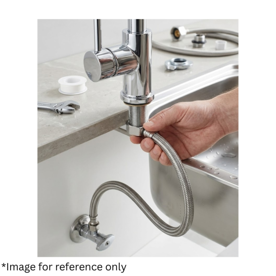 Stainless Steel Flexible Hose For Bathroom Kitchen Tap 30cm 35cm 40cm 45cm Short Plumbing