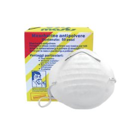 Non-Toxic Dust Mask. Yellow Box