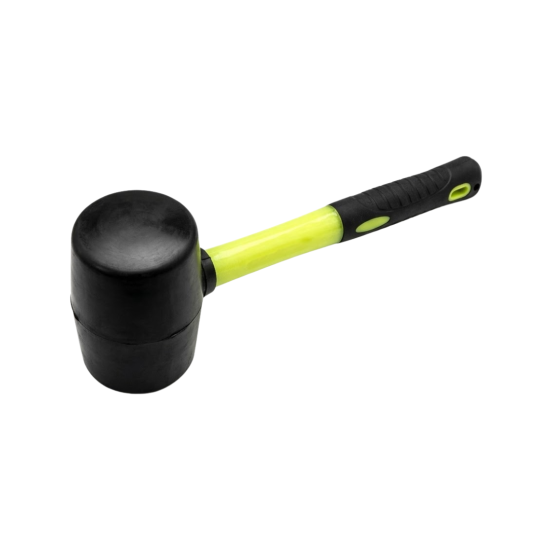 Rubber Mallet With Fiberglass Handle