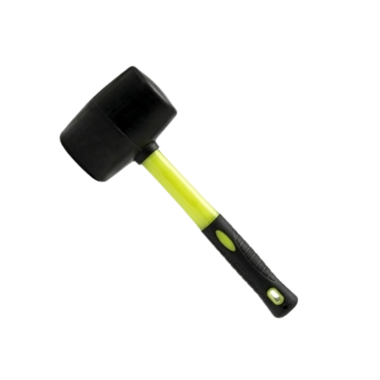 Rubber Mallet With Fiberglass Handle