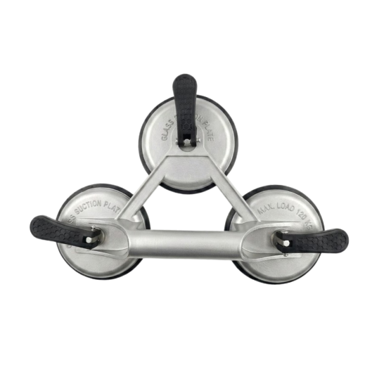 Aluminium Suction Lifter 3 Cup Vertical 145kg