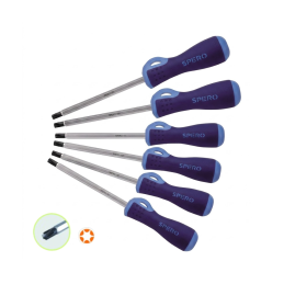 6PC Torqux Head And Hex Shank Screwdriver Set