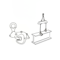 AMS Type Horizontal Lifting Clamp With Lock