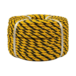 PROLOK Polyethylene Tiger Rope. Yellow Black. 6mm to 16mm. General Purpose Rope. DIY. Industrial packing. Marine. Transport.