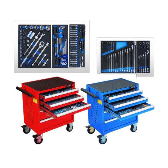 165pcs 7-Drawer Tool Trolley