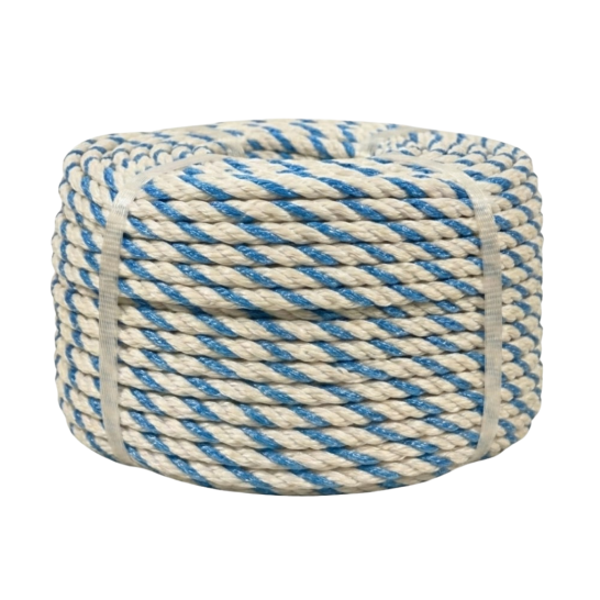 PROLOK Polypropylene Rope. PP Rope with blue dot. 6mm to 16mm. Multipurpose Rope. Camping Rope. Canvas Rope.