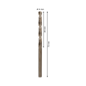 PRO Stainless Steel HSS-Co Twist Drill Bit, 4 x 43 x 75 mm, 10 pcs