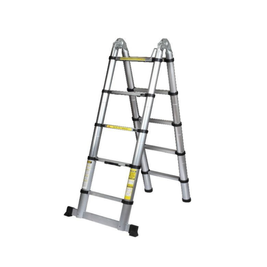 2 sided Multipurpose Telescopic Ladder. Foldable & Extendable. 150kg working load.
