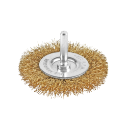 "BIGBON" Brass Coated Wire Wheel Brush With Shank