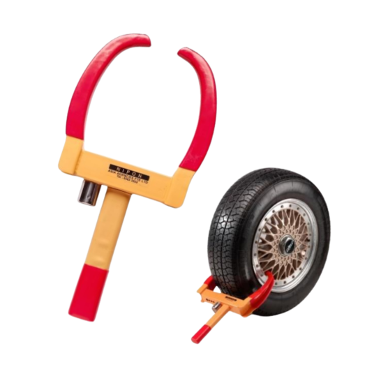 Wheel Clamp for Car, Motorcycle and class 3 vehicles | Push Lock System