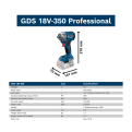 BOSCH GDS18V-350 PRO Cordless Impact Wrench | Brushless Motor | Small Head High Torque