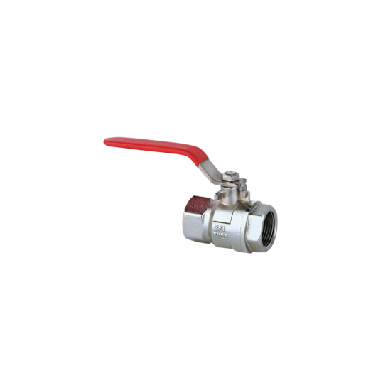 2 PC Screwed End Ball Valve With Red Handle