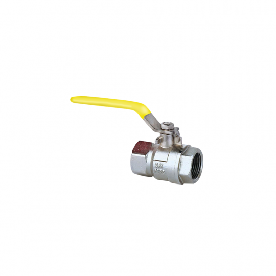 2 PC Screwed End Ball Valve With Yellow Handle