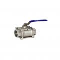 3pc Stainless Steel Ball Valve 1000WOG BSPT