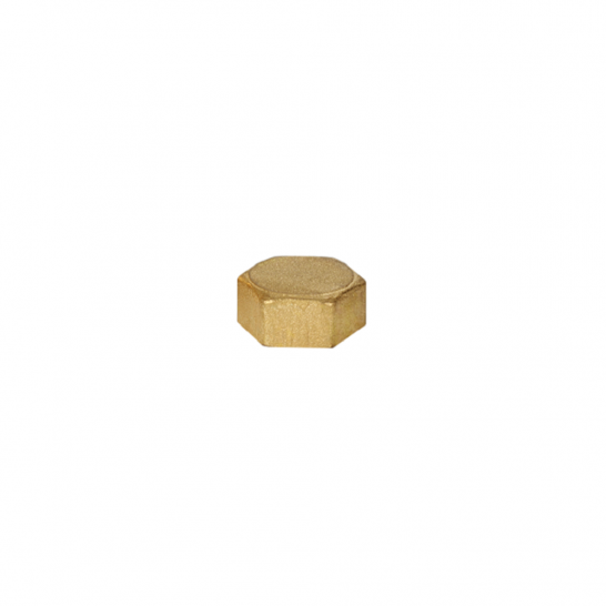 Brass Hexagon Cap
