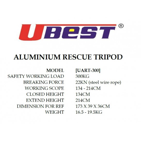 Aluminium Rescue Tripod 300KG