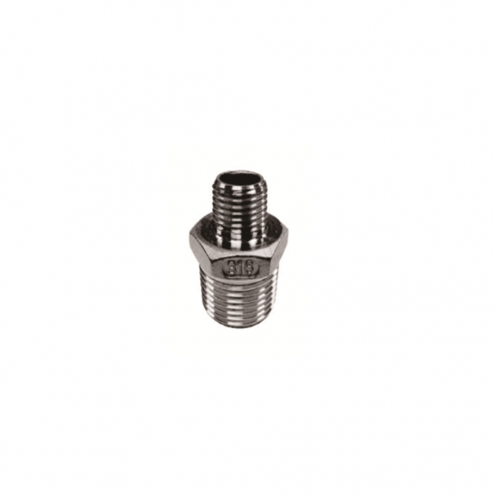 SS316 Reducing Nipple BSPT