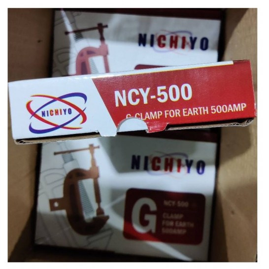 G-Clamp for Earth. 500Amp. Solid Brass.