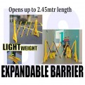 PVC Expandable Barrier up to 2.45m. Barricade
