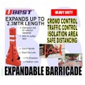 H/D PVC Expandable Barricade