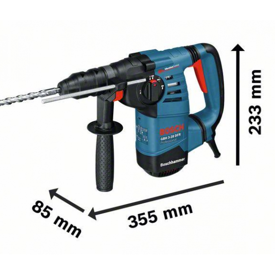 BOSCH GBH 3-28DFR Professional Rotary Hammer Drill with SDS-Plus. 800W.