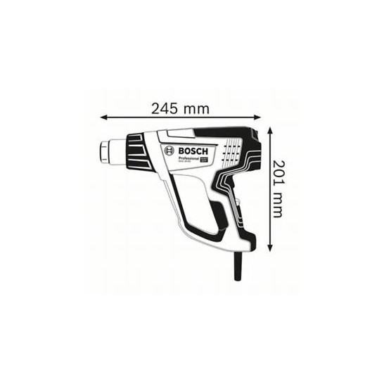 BOSCH GHG 20-63 Professional Hot Air Gun/Heat Gun Kit. Comes with accessories