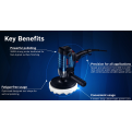 BOSCH GPO 950 PRO Vertical Car Polisher. 950W Power With Light Weight