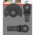 BOSCH 3pcs OMT basic wood set. Accessories for Multi-Cutter. Starlock Set. Saw blade.