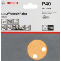 BOSCH C470 Wood and Paint Sanding Disc. 5pcs per pack. Use with orbital sander