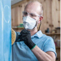 BOSCH C470 Wood and Paint Sanding Disc. 5pcs per pack. Use with orbital sander