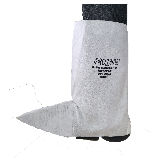 PROSAFE Cowhide Leather Shoe Cover with Velcro. Welding Foot Protection.