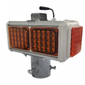 "TENTO" Solar LED Strobe Light Yellow 6 Sided