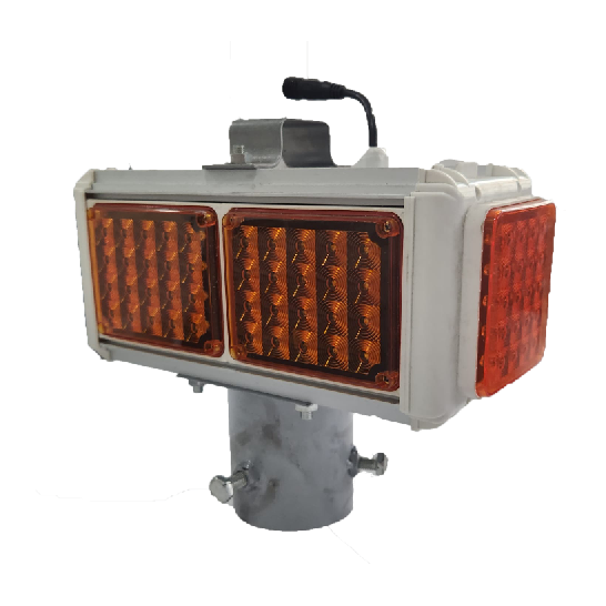 "TENTO" Solar LED Strobe Light Yellow 6 Sided