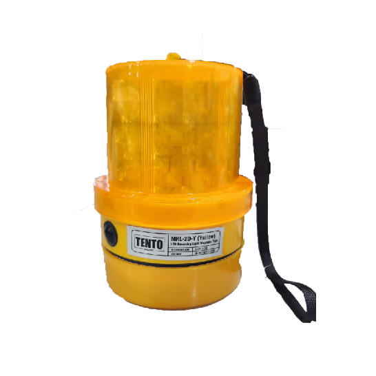 TENTO LED Flashing Light Magnetic Base MRL-2D. Yellow.