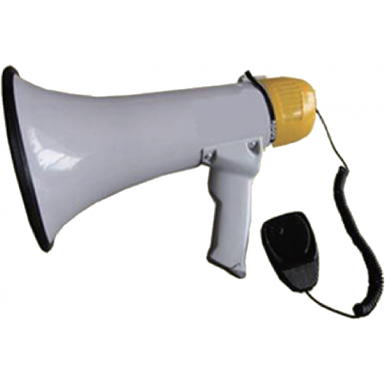 H/D Megaphone With Amplifier Mic 50W Sound Dist 80M