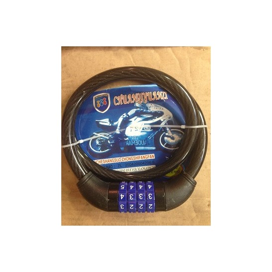 Bicycle Number Lock 12mm Dia X 800mm Length