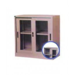 201 Half Height Glass Sliding Door Cupboard