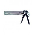 Silver Silicon Caulking Gun 9" Black Handle (Heavy Duty)