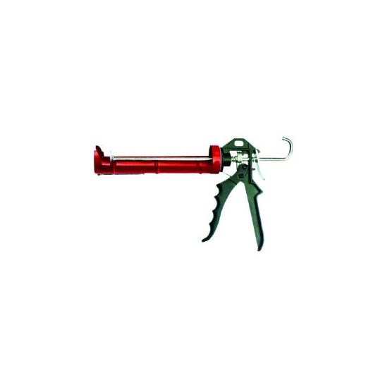 Red Silicon Caulking Gun 9" Black Handle (Heavy Duty)