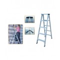 Aluminium Double Side Step Ladder (Light Duty)