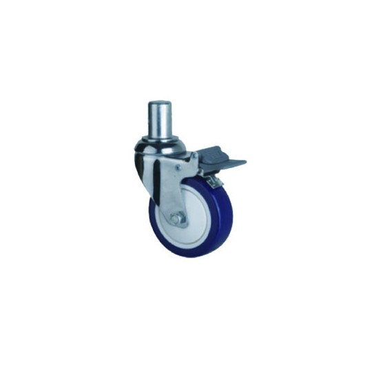 Rubber Scaffolding Wheel C/W Brake