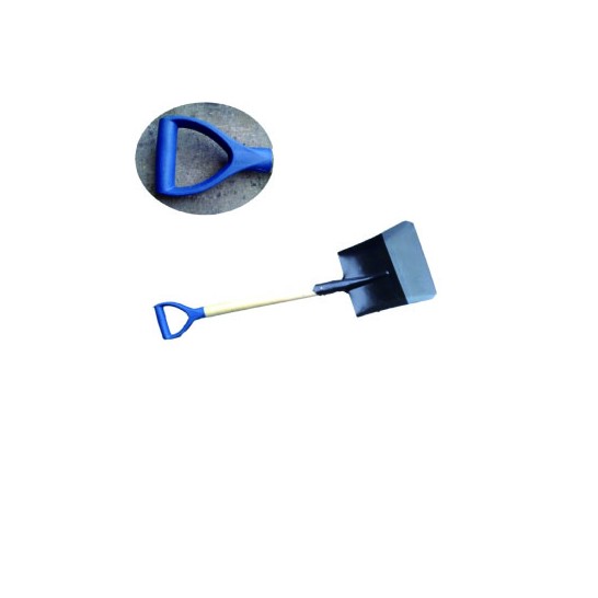 Flat Shovel With Plastic D Grip