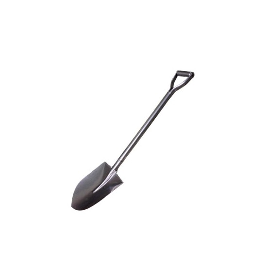 White Full Steel Handle Shovel(Round Head)