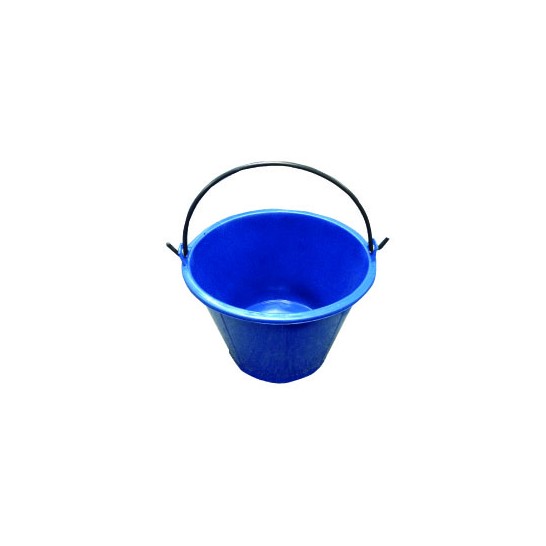 HD Steel Handle Cement Bucket Blue