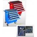 258pcs 7-Drawer Tool Trolley And Tool Set