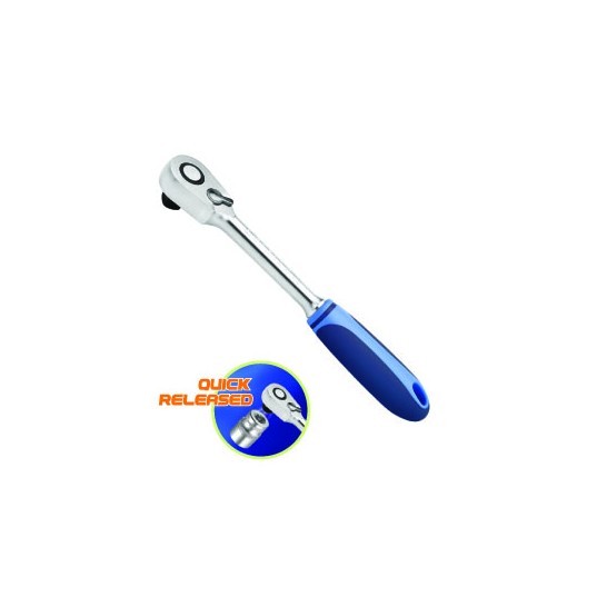 1/4" Dr. Small Head Reversible Ratchet Shiny Mat