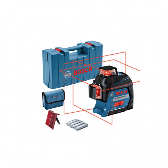 BOSCH GLL3-80 Professional Line Measure. Red Laser Line.