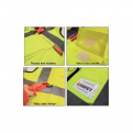 U-BEST Zip Type Safety Vest With Grey Reflective, Pocket & Name Tag